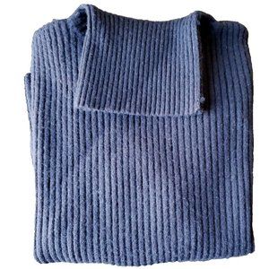 Liz Claiborne Collection Navy Merino Wool Turtleneck Sweater Large